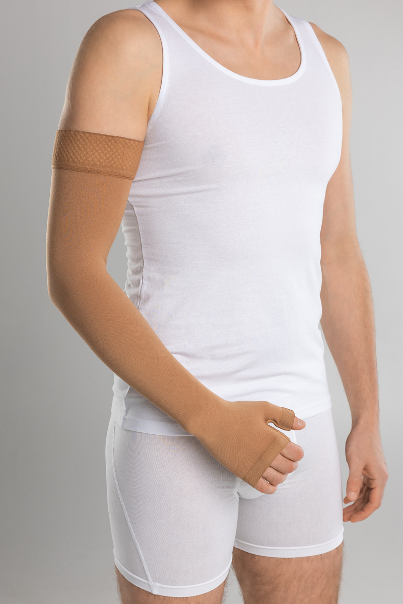 Medicīniskā kompresijas piedurkne ar plaukstas daļu, Modelis CG502 -  II kompresijas klase 23-32 mm Hg